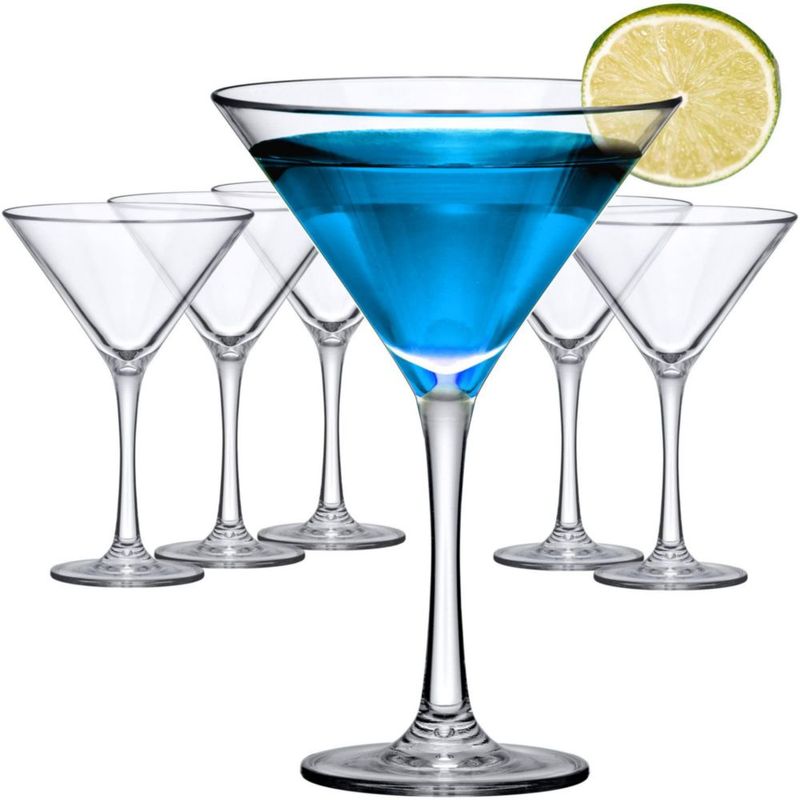 Vasos de Martini Amazing Abby 295 ml (Juego de 6) Plástico