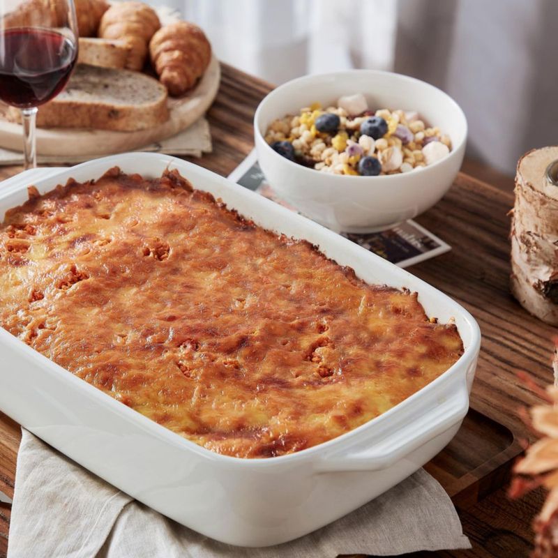 Cazuela Lareina 4 QT Blanca con Tapa