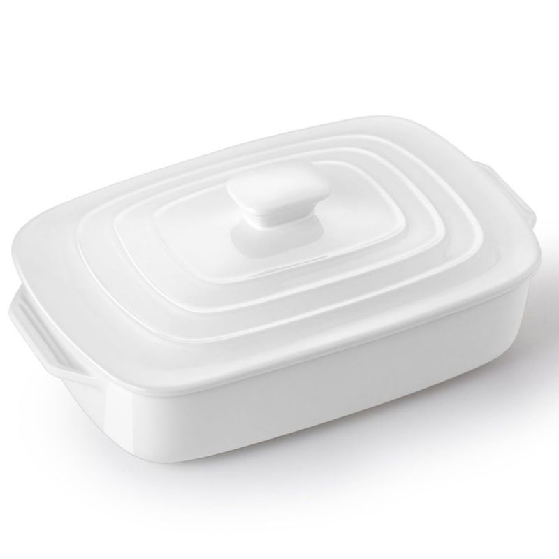 Cazuela Lareina 4 QT Blanca con Tapa