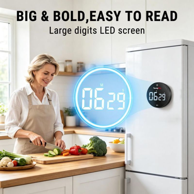Temporizador Digital de Cocina TempPro TM04