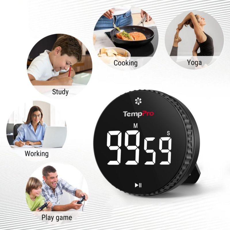 Temporizador Digital de Cocina TempPro TM04