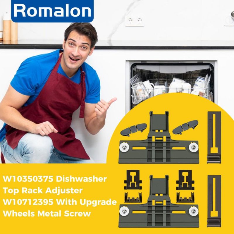 Kit de Mejora para el Estante del Lavavajillas Romalon W10350375 – 10 piezas