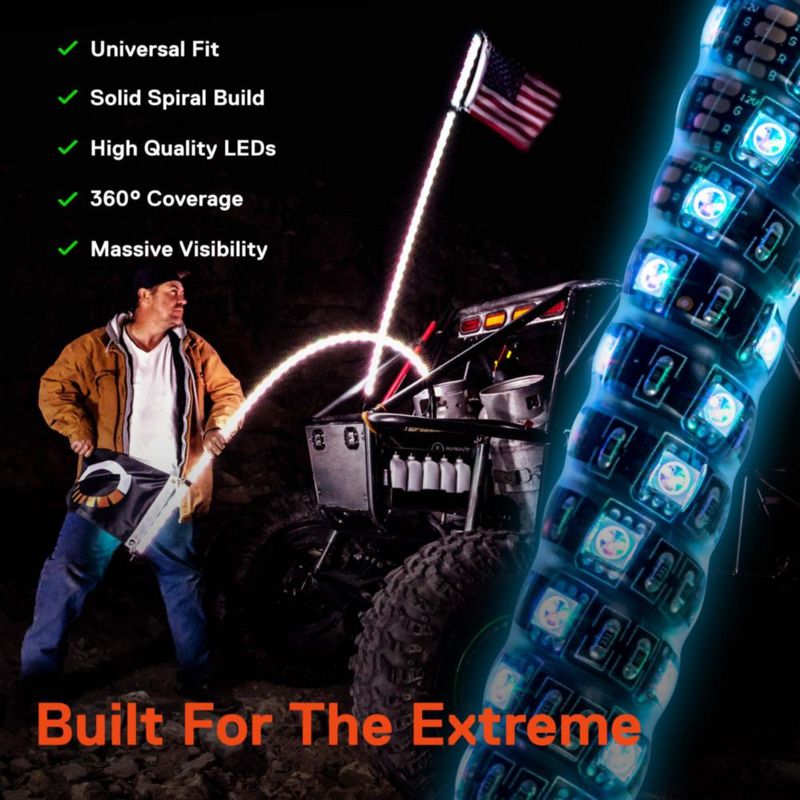 Luz LED tipo látigo ONLINE LED STORE 30 cm RGB Bluetooth
