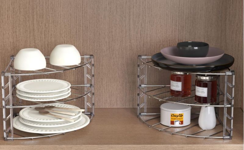 Estante Deco Brothers 25 cm Cromado - Pack de 2