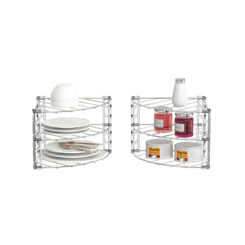 Estante Deco Brothers 25 cm Cromado - Pack de 2