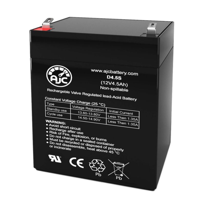 Batería AJC 12V 4.5Ah para UPS con terminales F1