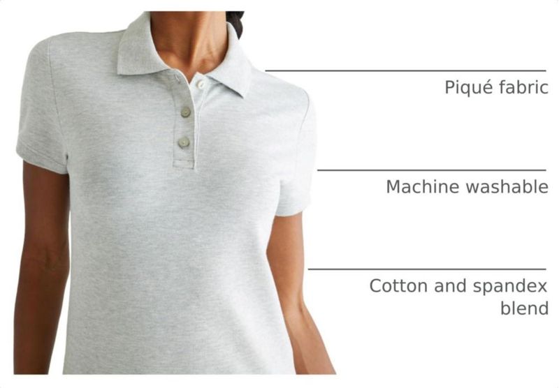 Polo AEROPOSTALE para Mujer de Manga Corta y Corte Entallado