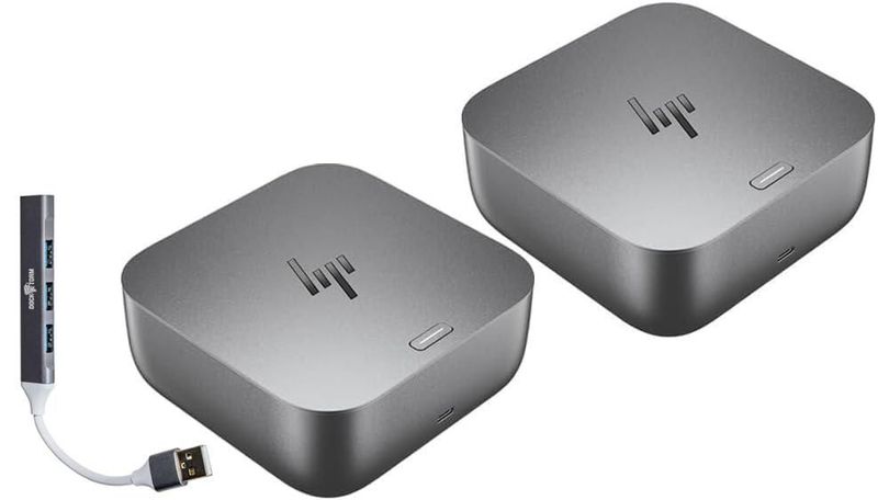 Dockztorm HP 180W Estación de Acoplamiento Thunderbolt 4 Paquete de 2