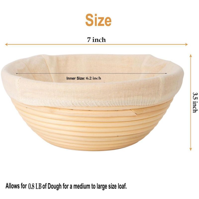 Banneton Redondo de 18 cm Stormshopping – Pack de 2
