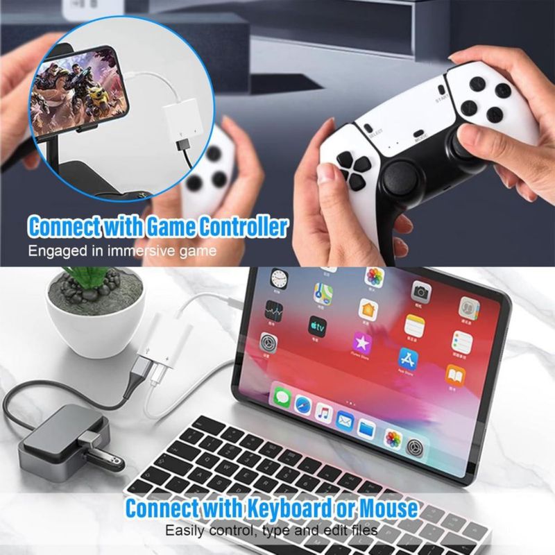 Adaptador Lightning Obcxin USB3 OTG+Carga Certificado MFi