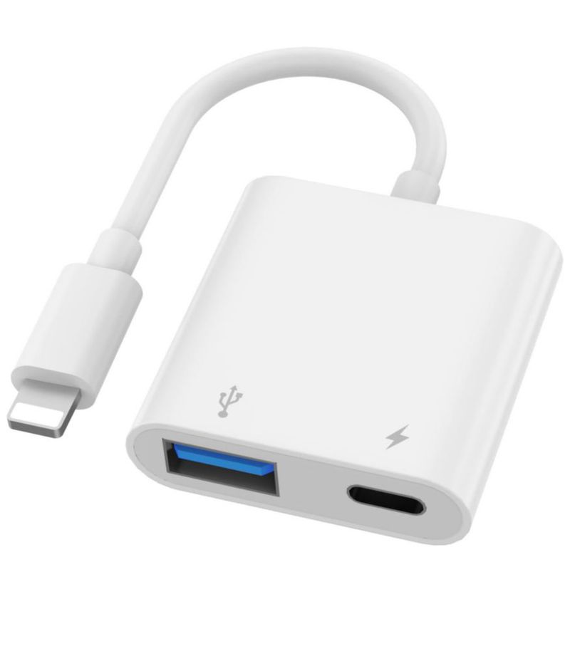 Adaptador Lightning Obcxin USB3 OTG+Carga Certificado MFi