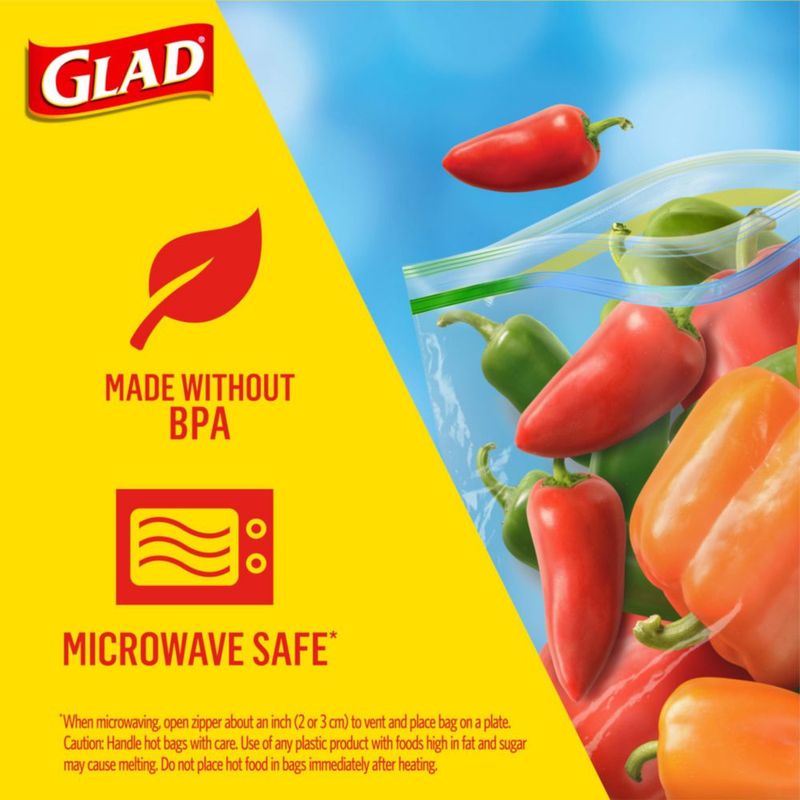Bolsas de Almacenamiento de Alimentos Glad 50 Unidades Tamaño Snack