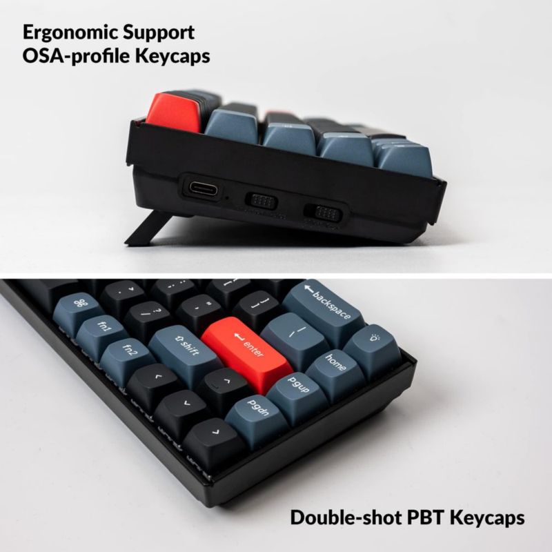 Teclado Mecánico Inalámbrico Keychron K6 Pro RGB Hot‑Swap Rojo