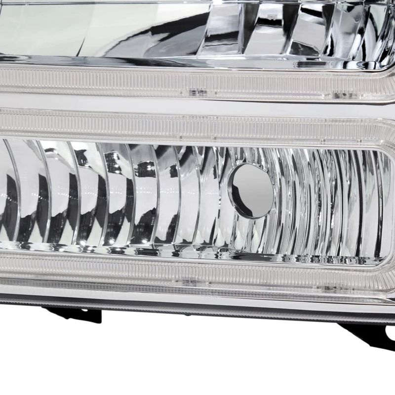Faros SPEC-D TUNING cromo con barra LED (par)