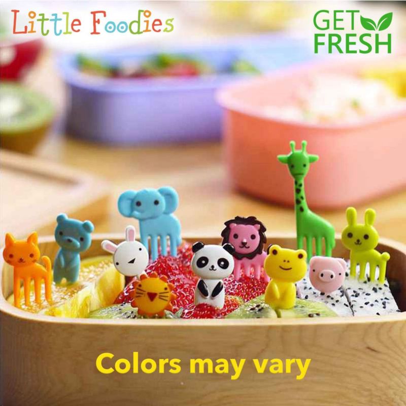 Palillos decorativos GET FRESH 30 uds Set de animales para bento 3‑6 cm