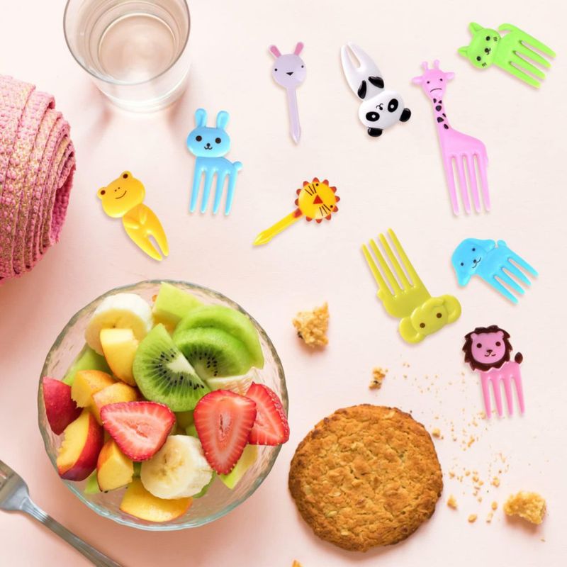 Palillos decorativos GET FRESH 30 uds Set de animales para bento 3‑6 cm