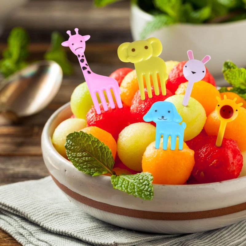Palillos decorativos GET FRESH 30 uds Set de animales para bento 3‑6 cm