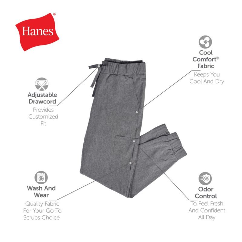PANTALONES Hanes Cargo Jogger para Mujer 74 cm de absorción de humedad