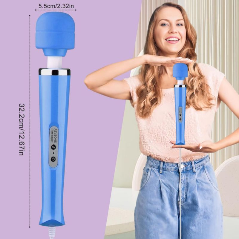 Masajeador AEVEONE 32 cm Azul 110‑250 V con Cable
