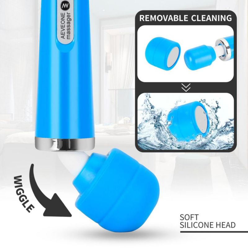 Masajeador AEVEONE 32 cm Azul 110‑250 V con Cable