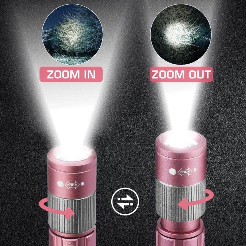 Linterna recargable EverBrite de 300 lúmenes color rosa
