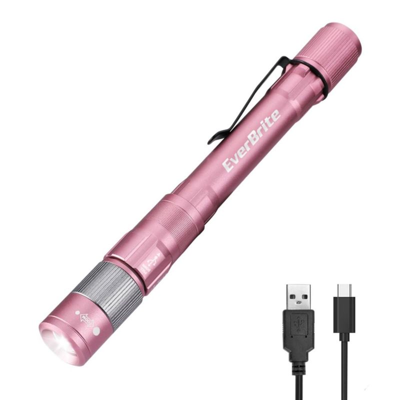Linterna recargable EverBrite de 300 lúmenes color rosa