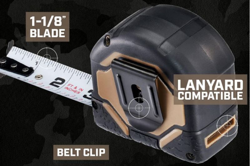Cinta Métrica Spec Ops 4 m + 76 m Doble Cara