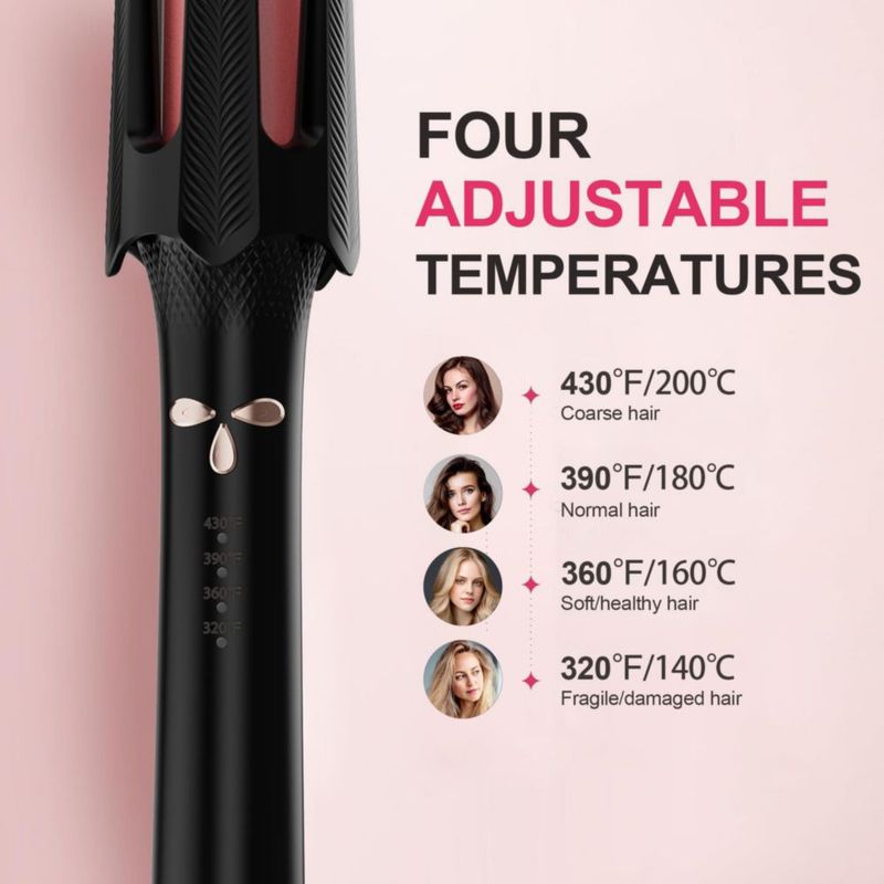 Rizador automático BILITOK negro 4 temperaturas 3 temporizadores