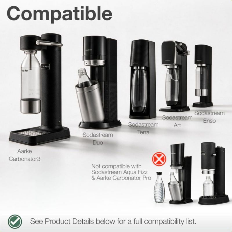 Botella Nordiqo de 1000 ml para SodaStream y Aarke
