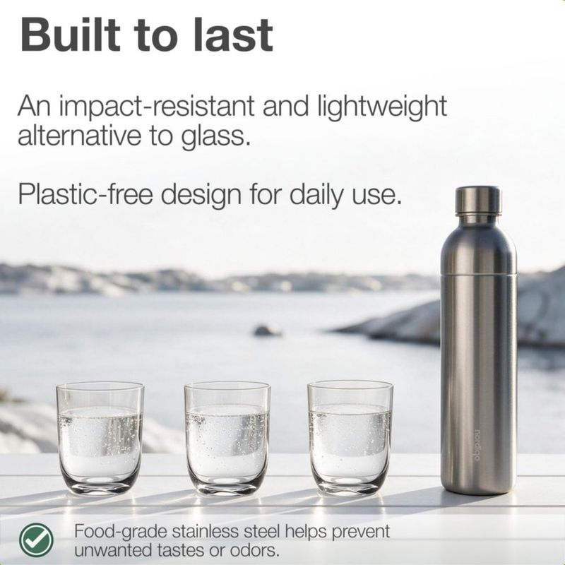 Botella Nordiqo de 1000 ml para SodaStream y Aarke