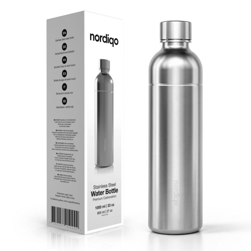 Botella Nordiqo de 1000 ml para SodaStream y Aarke