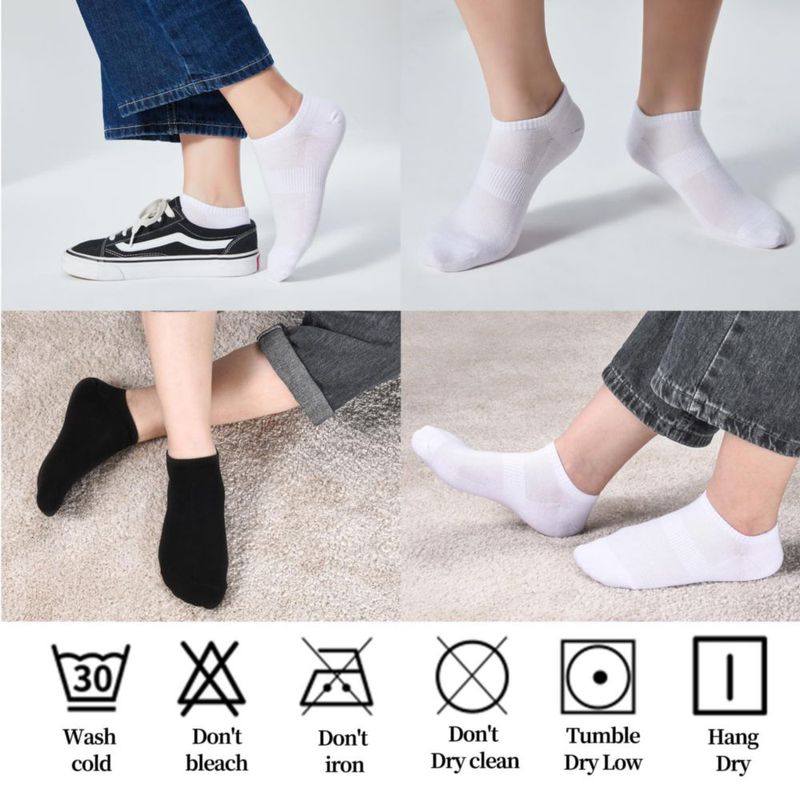 Calcetines deportivos de tobillo bajo para mujer 12 pares Corlap