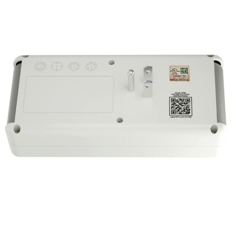 Regleta On-Q de 6 tomas con puertos USB-A/C 30W y protector contra sobretensiones