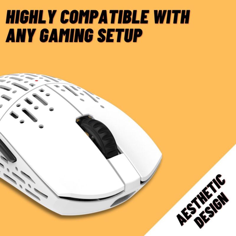 Ratón Gaming Projects Gaming Inalámbrico 53 g Blanco