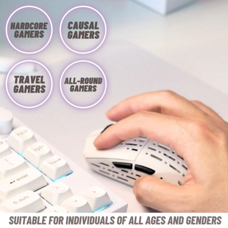 Ratón Gaming Projects Gaming Inalámbrico 53 g Blanco