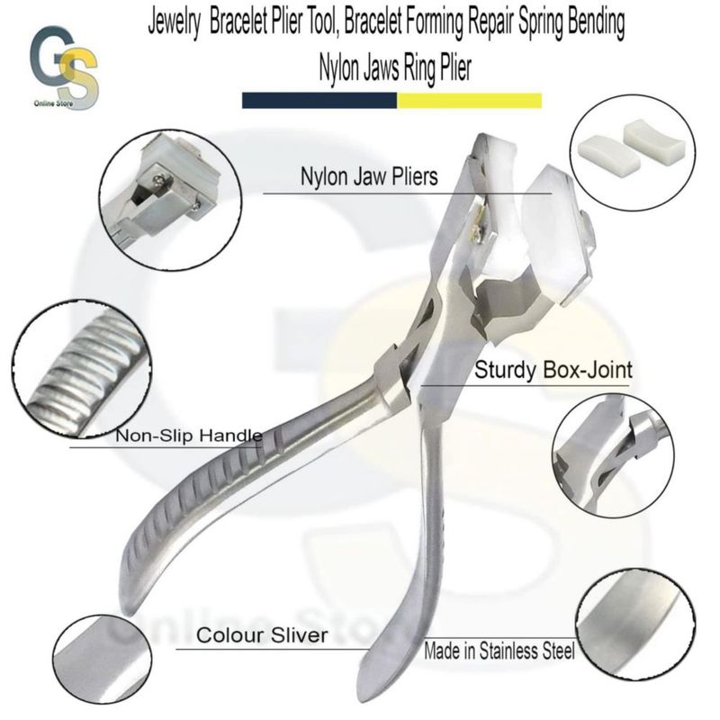 ALICATES GS Online para Formar Pulseras con Mandíbulas de Nylon