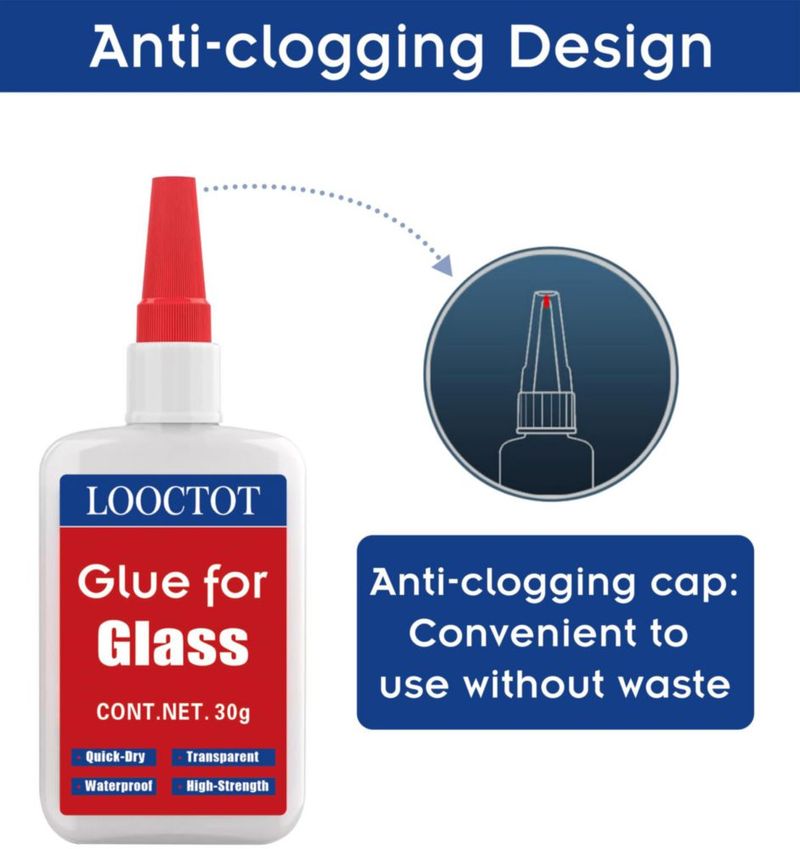 Pegamento para Vidrio LOOCTOT 30 g Transparente e Impermeable