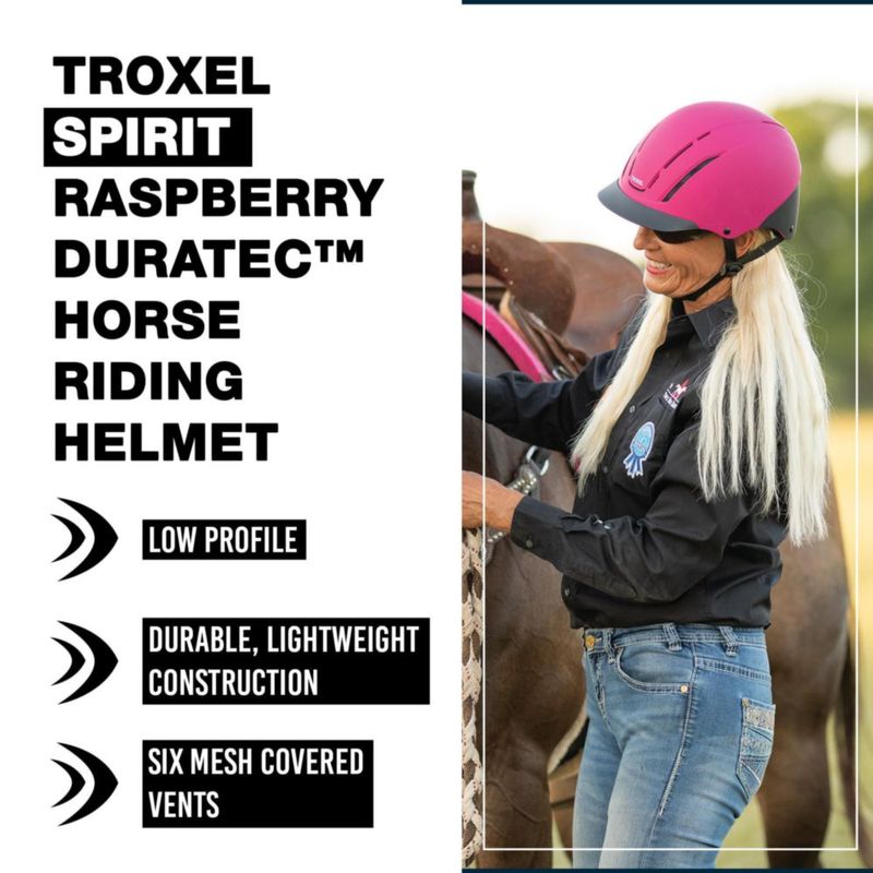 Casco Troxel Spirit Pequeña Raspberry Duratec