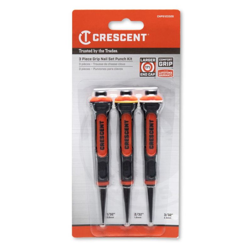 Juego de 3 punzones Crescent de 13 cm con agarre - CNPS12332G