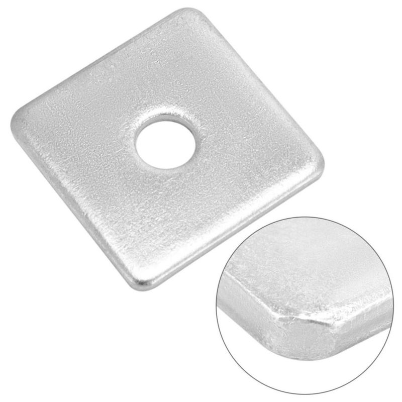 Arandelas QWORK Ø 1/2" 5 cm × 5 cm × 5 mm – Pack de 50