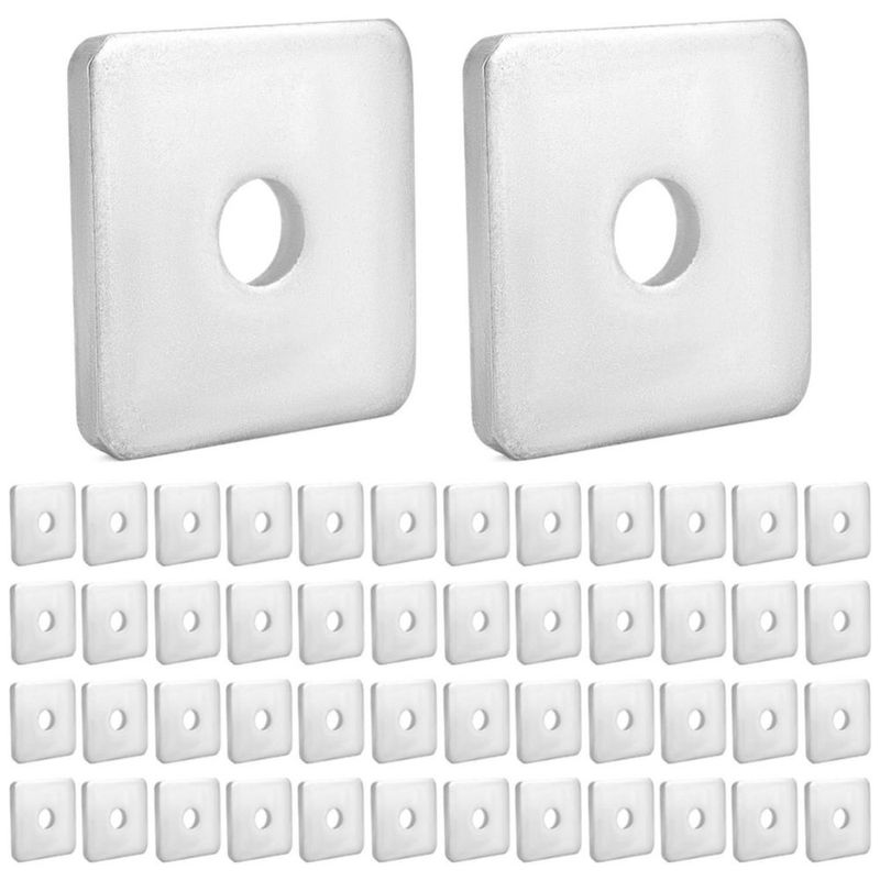 Arandelas QWORK Ø 1/2" 5 cm × 5 cm × 5 mm – Pack de 50