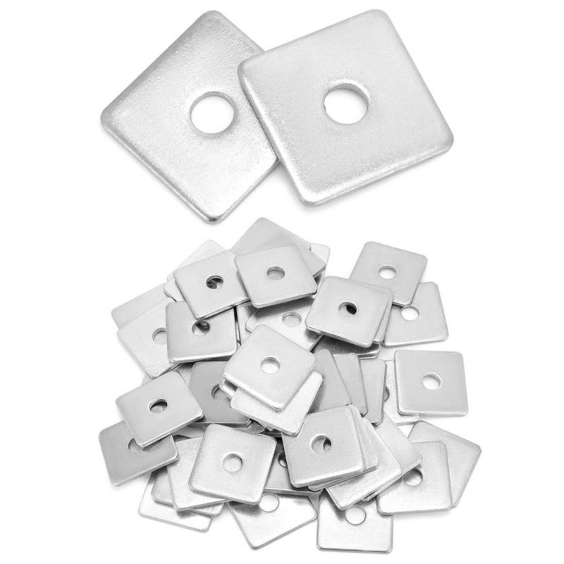 Arandelas QWORK Ø 1/2" 5 cm × 5 cm × 5 mm – Pack de 50