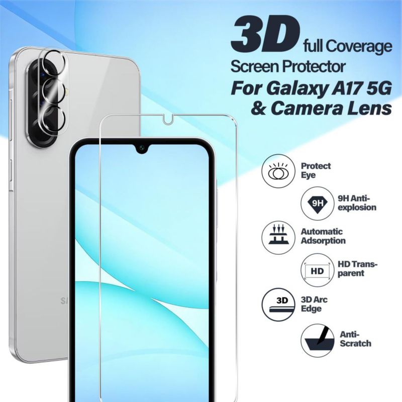 Protector de pantalla BIGFACE Galaxy A17 2+2 anti-rayaduras