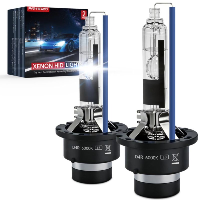 Bombilla HID PARTSWAY D4R 6000K Pack de 2 Luz Fría