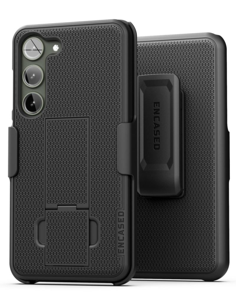 Funda Portacelular ENCASED Galaxy S23 con Soporte Negro Mate