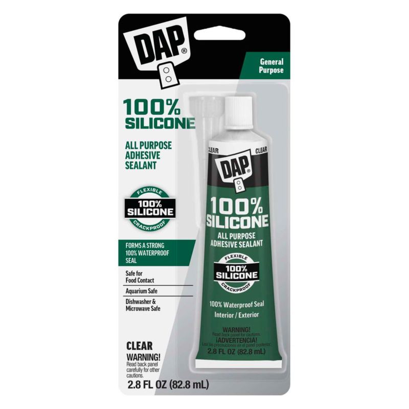 Sellador multiusos de silicona DAP 828 ml transparente