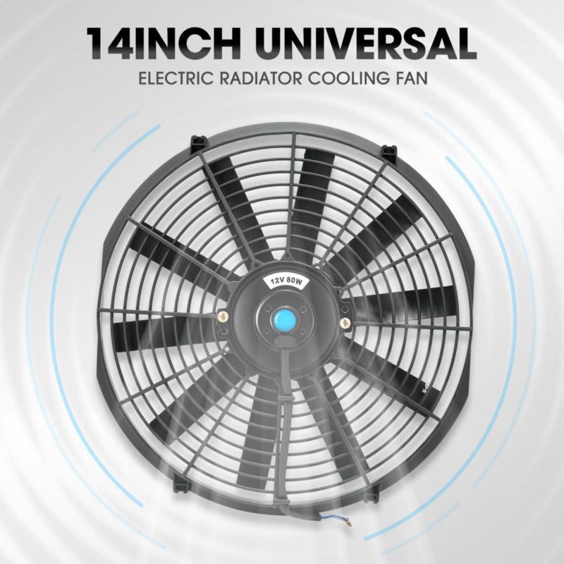 Ventilador de radiador DNA MOTORING 36 cm Kit de relé 12 V