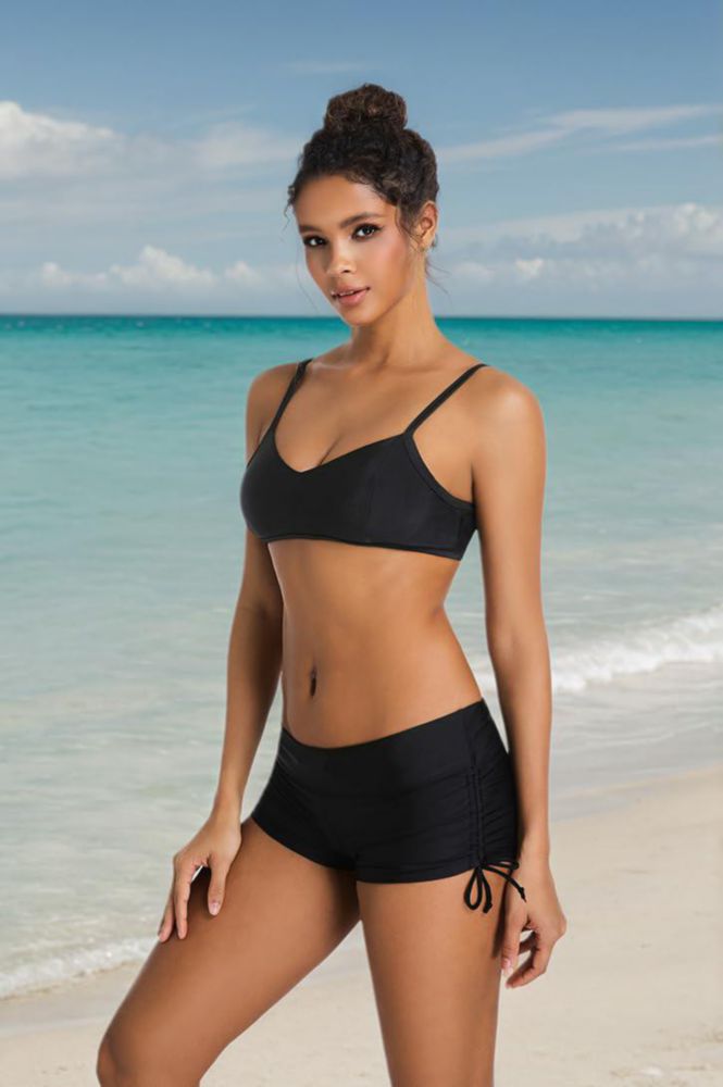 Shorts de baño negros Micosuza L
