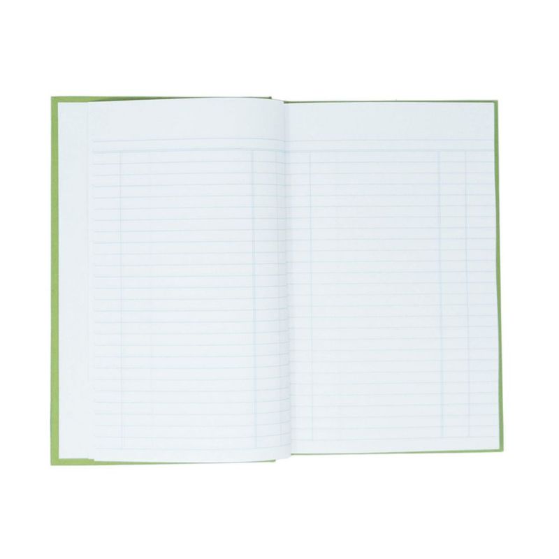 Libro de registro Tacticai 13x20 cm 4 columnas verde