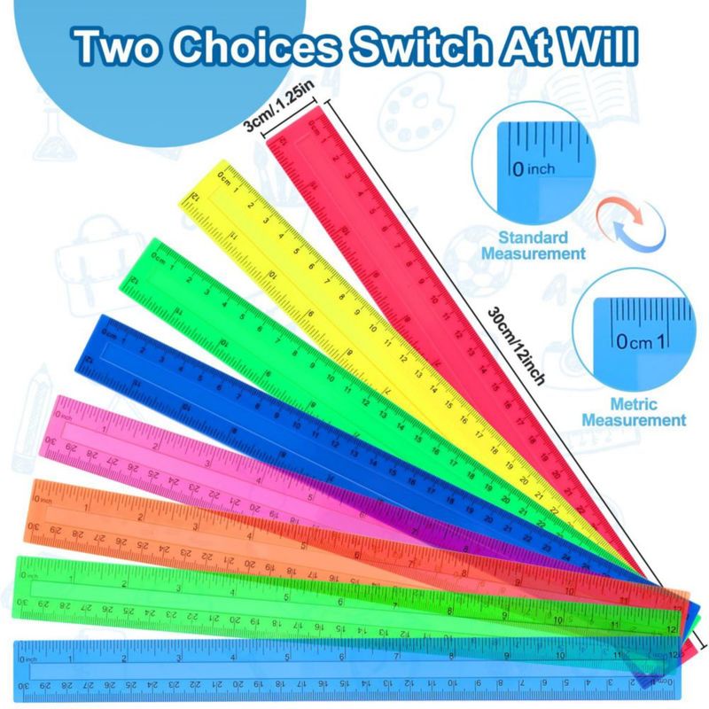 Regla TAIWOSING 305 cm Pack de 32 colores surtidos